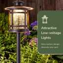 EDISHINE Low Voltage Pathway Lights, 3.4W 155LM 12V 3000K Outdoor Pathway Lights Wired, Waterproof Landscape Path Lights, 50,000H LED for Yard, Garden, Driveway, 12 Pack