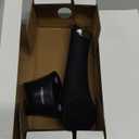 PRITECH Facial Cleansing Brush, Rechargeable Silicone Face Scrubber with Heat Massage End, Vibrating Exfoliator Scrubber for Deep Cleaning, Waterproof Face Brush for Women and Men (Black)