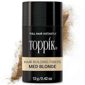 Toppik Hair Building Fibers, Medium Blonde, 12g Fill In Fine or Thinning Hair, Instantly Thicker, Fuller Looking, 9 Shades for Men & Women, Keratin Protein Formula