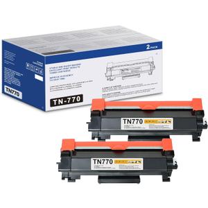 TN770 Toner Cartridge for Brother Printer - TN-770 Toner Compatible for HL-L2370DW, HL-L2370DW XL, MFC-L2750DW, MFC-L2750DW XL, TN770 2-Pack Super High Yield Black, (5,000 Pages/ Cartridge)