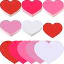 Tatuo 120 Pcs Valentine's Day Heart Cutouts 8x10 Inch Heart Shape Paper Cutouts Paper for Classroom Decorations School DIY Projects Love Peace Craft Activities(Matte Color,Cardboard Paper)