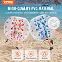 VEVOR Inflatable Bumper Balls 2-Pack, 4FT/1.2M Body Sumo Zorb Balls for Teen & Adult, 0.8mm Thick PVC Human Hamster Bubble Balls for Outdoor Team Gaming Play, Bumper Bopper Toys for Garden, Yard, Park