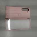 for Samsung Galaxy Z Fold 6 Case with Finger Strap, S Pen Holder & Stylus, Z Fold 6 Kickstand Case with Hand Strap, Hinge Protection, Screen Protector, Pink