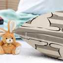 GOOESING Easter Bunny Pillow Covers 20x30 Inch Gray Stripes Rabbit Decorative Pillowcase Spring Holiday Linen Throw Pillow Case Cushion Cover for Sofa Couch Chair