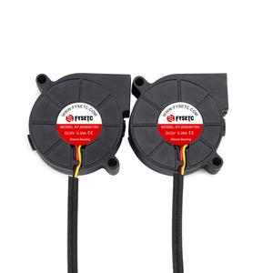 FYSETC Prusai3 MK3 MK3S Cooling Fan 5015 50x50x15mm 5V DC 0.35A otend Cooler Blow Radiator Sleeve Bearing for 3D Printer Parts Accessories, 2Pcs