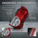High Brightness NV200 Rear Tail Light Assembly, Right Side, Car Tail Rear Brake Stop Lamp Compatible with 2013 2014 2015 2016 2017 2018 2019 2020 2021 Nissan NV200 26550-3LM0A (Right)