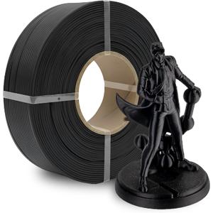 Polymaker Panchroma Refill Spool Black PLA 3D Printing Filament Refill, Compatible with All Reusable Spools and All Major FDM 3D Printers, Tangle-Free, Vibrant Colors, 1.75mm 1kg (Basic)