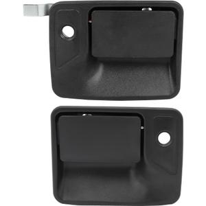 LUJUNTEC Exterior Door Handle - Front Driver Left Passenger Right Side, Black Direct Replacement for 2000-2005 for Ford for Excursion,1999-2015 for Ford for F-250 Super Duty OE: F81Z2522405BAC, 79306