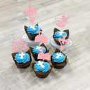 24 Pack Baptism Cupcake Toppers Pink God Bless This Child Cake Toppers Cross Cupcake Picks First Communion Bling Newborn Baby Shower Baptism Party Decorations