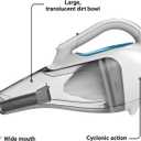 BLACK+DECKER dustbuster Cordless Handheld Vacuum, Portable Vacuum for Car and Home Rechargeable, Powerful Suction, Wide Mouth (HHVI315JO42)