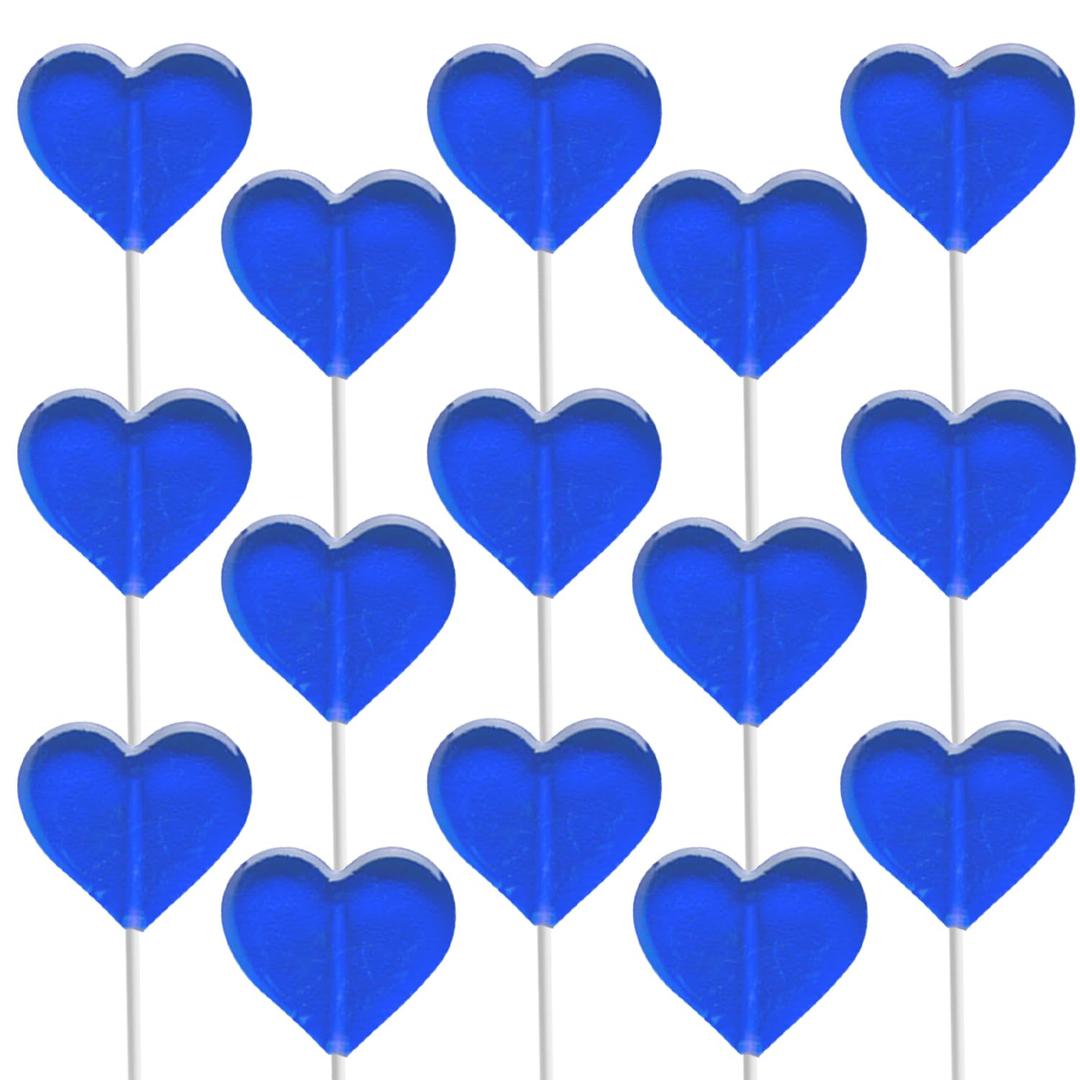 Fruidles 1200-Count Blueberry Lollipops Mini Heart Shaped Delicious Lollipop, Individually Wrapped, 5g Lollipop (EXP 04/21/27)