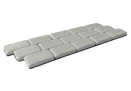 ZERINT 1 oz, Grey, 15 pcs, Wheel Adhesive Stick-on Weight Mellow Style WW-100RG15