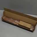 Sturdy Durable Curtain Rod:Faux Wood Curtain Rods for Windows 18-45",Adjustable Heavy Duty Curtains Rod for Bedroom/Kitchen/Apartment/Door, Small Decorative Farmhouse Boho Drapery Rods, All-Metal