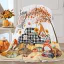 Fall Blanket, Truck Fall Throw Blanket, Autumn Decorations for Home, Gnome Soft Throw Blankets 50"X60"