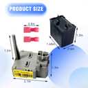 Refrigerator Start Relay, Replacement for Whirlpool W10448874 W10197428 W10662129 TSD2 W10350564 W10128795 W10197427 241527803 241941003 2319793 241941005, Compressor Start Device