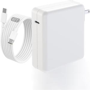 Macbook Pro Charge,140w Fast Mac book Air/Pro Charger With 6FT Fast Charger USB C to C Cable Cord For Apple MacBook Pro/MacBook Air 16 15 14 13 Inch,M1 M2 M3,iPad Pro,Samsung Galaxy & All USB C Device