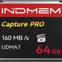 CF Card 64GB Memory Card High Speed UDMA Up to 160MB/s Camera Cards Designed for Photographers & Videographers,Support High-Speed Continuous Shooting or 4K Video Recording