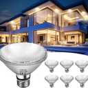 PAR30 Short Neck 75W, 6 Pack PAR30 Halogen Flood Light Bulbs, 2700K, Dimmable, Long Lasting PAR30 Light Bulb 120V with E26 Base for 5-6in Recessed/Ceiling Cans/Accent/Tracking Lighting