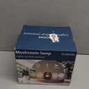 USB Plug-in Vintage Mushroom Lamp Small Bedside Table Lamp with 3 Temperature LED Bulb,Free Dimming Nights Light for Bedroom/Living Room/Entryway/Corner Decor New Home Gift (Golden Amber)