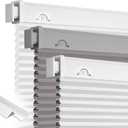 Grandekor Blackout No Drill Blinds for Windows,46" W x 48" H,White