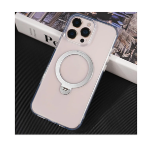 for iPhone 16 Pro Case: with 360° Spin Magnetic Stand, Fit for MagSafe, Camera Control Button, Military Drop Protection Slim Protective Phone Cover for 16Pro with Ring Kickstand, 6.3", Clear