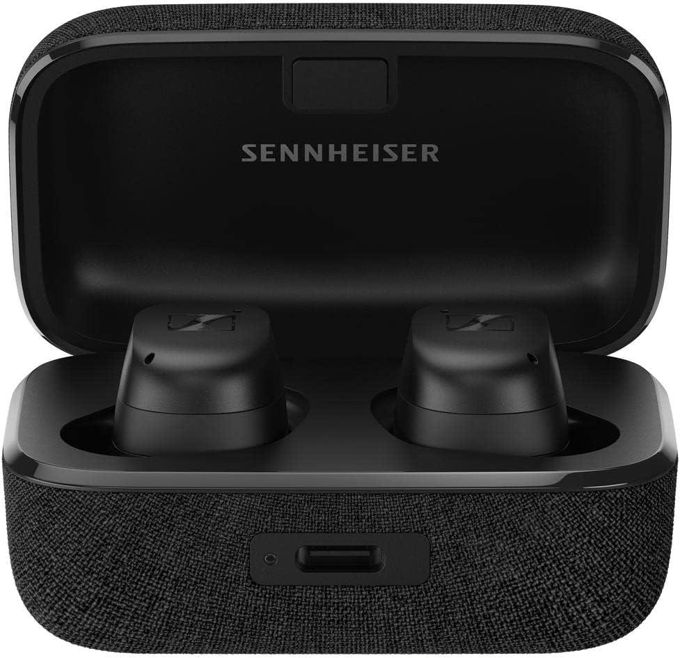 Sennheiser Consumer Audio MOMENTUM True Wireless 3 Earbuds -Bluetooth In-Ear Headphones for Music ,Calls with ANC, Multipoint connectivity ,IPX4, Qi charging,28-hour Battery Life Compact Design-Black