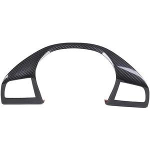 Dry Carbon Fiber Car Steering Wheel Cover Trim Compatible With Maserati Levante 2016-21 Ghibli 2014-21 Quattroporte 2013-21