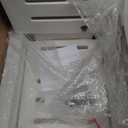 HDPE Waterproof Shower Bench,Shower Seats for Adults Shaving Legs,Shower Stool for Inside Shower 300 Lbs Capacity (White, 16.5 * 11.8 * 16.3)