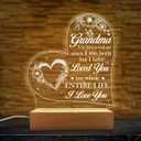 SANDJEST Acrylic Night Light Gifts for Grandmother, Sentimental Gifts for Grandma Nana Mimi on Birthday Christmas Valentines