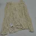 Saodimallsu Womens Summer Lightweight Tie Front Cardigans Crochet Knit Long Bell Sleeve Casual V Neck Beach Cover Ups, XL