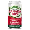 Canada Dry Zero Sugar Cherry Gingerale Fruit Splash 12oz, Pack of 12, BBD: Aug/09/26