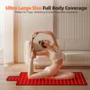 Red Light Therapy Mat for Full Body, High-Density LED Infrared Light with 5 Intensity Levels, 9 Auto-Shutoff Timer Settings, Handheld Controller, Gifts for Athletes, Office Workers, Women, Men