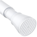 White Tension Curtain Rod for Windows 28 to 48 inch, Adjustable Expandable Pressure Spring Curtain Rod No Drilling, 7/8" Curtain Rod for Bedroom Doorway Closet Door