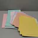 SUNEE File Folders, 120 Pack Manilla Folders 8.5 x 11, Colored File Folders Home Office School Supplies for Documents Files Paper, 6 Soft Colors