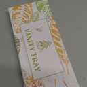 ZHWS Bathroom Tray Countertop for Toiletries, Black Vanity Tray for Makeup Perfume Decor Candle, Bamboo Kitchen Tray for Soap Dispenser Salt Pepper Brush Holder 11.3” L x 4.4” W x 1.1” H