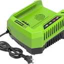 Greenworks PRO 80V Lithium Ion Single Port Rapid Battery Charger GCH8040