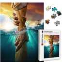 Christian Puzzles for Adults Wooden Jigsaw Puzzles 1000 Pieces Hand of God Jesus Religious Puzzles Christian Gifts Puzzle Religious Wall Decor