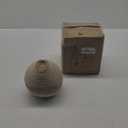 PEMAR Natural Wicker Door Stopper with Handle, Rustic Farmhouse Decorative Door Stop, Heavy Indoor Doorstop, Nautical Blocker Jammer 6.3''D Sphere Ball Shape (Jute)