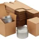 Juvale Bridesmaid Proposal Box - 100 Pack, Brown, 3 x 3 x 3 Inches - Mini Gift Boxes with Lids for Cookie & Candy