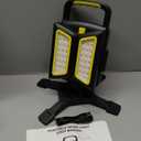YZONI Rechargeable Work Light, 30W 3000Lumen LED Work Light with 5 Modes, Battery Powered Magnetic Lights with 360Rotate Foldable Design, Job Site Lighting for Car Repair, Garage, Workshop, Camping