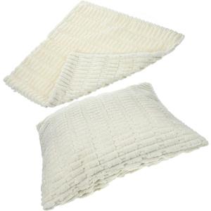 Amosfun Luxury Plush Throw Pillow Covers Square Pillow Cases Conceal Zipper Soft Faux Fur Pillow Covers