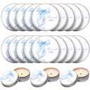 Nuanchu 50 Pieces Blue Bow Baby Shower Party Favors for Guests Blue Coquette Birthday Favors Thank You Candles Bulk Gender Reveal Gifts for Wedding Bow