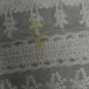 White Lace Ribbon 10 Yards Cotton Lace Trim Crochet Sewing Lace for Crafts, Gift Package Wrapping, Bridal Wedding Decoration, Scrapbooking Supplies (2.7inch)