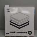 Square Led Flush Mount Ceiling Light,20 Inch 40w 4520lm led Light 3000k,4000k,6000k CCT Selectable,Flat Panel Super Slim Led Ceiling Light Fixture,for Living Dining Kitchen Bedroom Room (1Pack-Black)