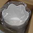 LYRIMEAI Ceramic Utensil Holder for Kitchen Counter, 6.2" Large Kitchen Utensil Holder for Countertop with Cork Bottom, Cooking Tool Organizer for Spatula, Matte White