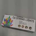 Dazzle Bright C6 Christmas String Lights, 100 LED 33 FT Waterproof Green Wire Fairy Lights, 8 Modes Christmas Lights for Indoor Outdoor Home Yard Xmas Tree Decorations (Multi-Colored)