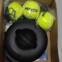 Hikeen Premium Tennis Trainer Rebound with Metal Base,Portable Solo Tennis Trainer Set with 3 Highly Elastic String Balls,Tennis Practice Equipment for Adult Kids an Beginners