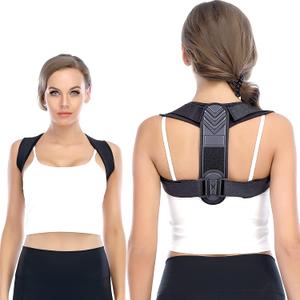 Posture Corrector for Women and Men, Back Brace Adjustable Upper Posture Support, Back Support, Comfortable Back Straightener Support for Clavicle Support, and Providing Pain Relief from Neck (Large)