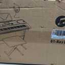 61-Key Electronic Keyboard Pack with Headphones,Microphone,Stand,Stool,and Power Supply-The Electronic Keyboards (Pack of 1), 33.84.112.7 Inch