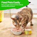 Disposable Cat Food Bowls 50 Pack Paper Cat Bowls 12 Oz/2 Cup Travel Feeding Bowl for Small Dog Kittens Puppies, Wet and Dry Food